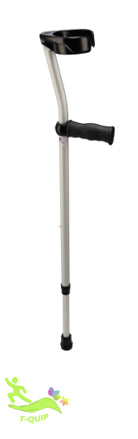 Crutch Elbow Aluminium Soft Grip Adjustable Adult Natural (PAIR)