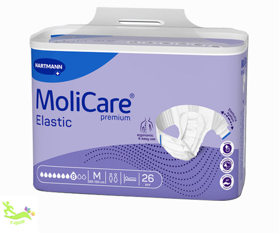 MOLICARE PREMIUM ELASTIC 8 drop Overnight - Medium