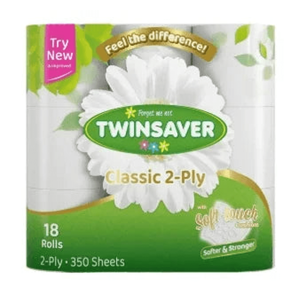 TWINSAVER TOILET PAPER 2PLY SUPERIOR 18S - T QUIP