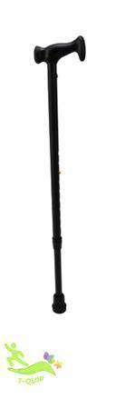 Classic Adjustable Walking Stick – Sleek Lightweight Black - T QUIP