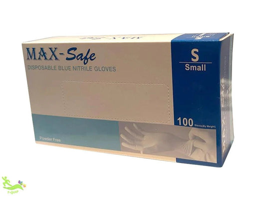 Premium Blue Nitrile Multipurpose Gloves – Powder-Free (SMALL, 100 Pack) - T QUIP