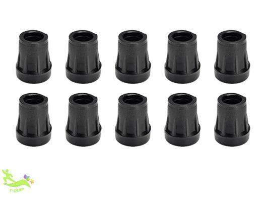 Rubber Ferrules | 27mm Grey | 10 Pack Non-Slip - T QUIP