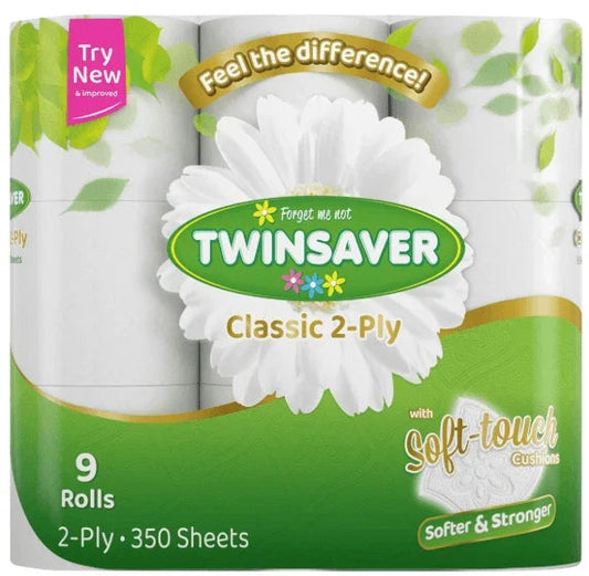 TOILET PAPER 2PLY SUPERIOR 9S - T QUIP