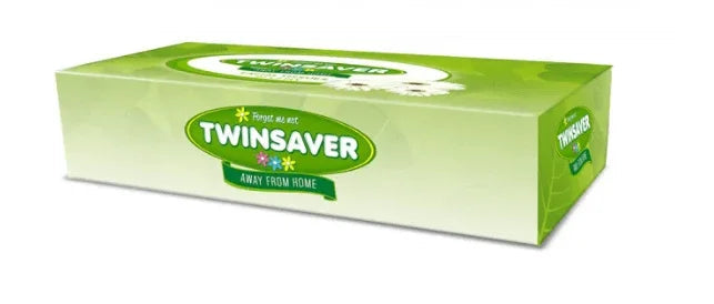 Twinsaver 2-ply white toilet tissue - 90S (PACK OF 6) - T QUIP