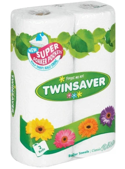 TWINSAVER ROLLER KITCHEN TOWEL 2 PACK - (PACK OF 4) - T QUIP
