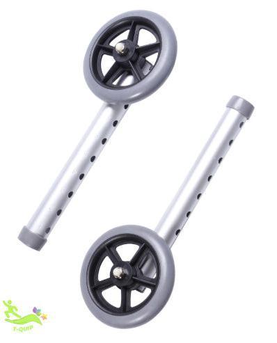 Universal Rollator Replacement Wheel Set – Durable All-Terrain Support Wheels (Pair) - T QUIP